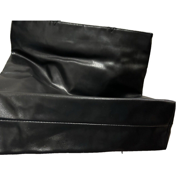 Women’s Victoria’s Secret Black Faux Leather Bohemian Fringe Limited Tote bag - Picture 8 of 9